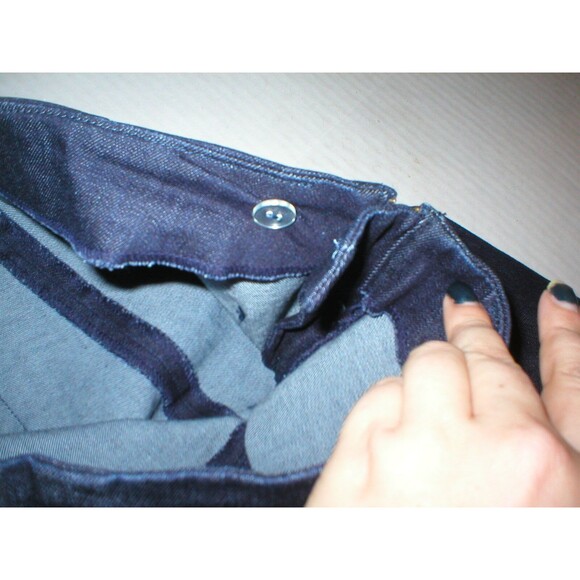 New J Brand Jeans Very Dark Blue Crop Skinny 32 Mid Rise Womens 850 Clean Rinse - Picture 6 of 8